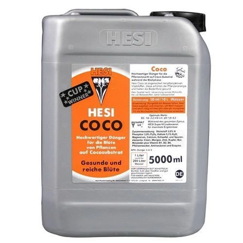 Hesi Coco 10L - a complete medium for flowering. 