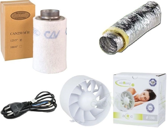 Airroxy quiet (quiet) 150mm 325m3 / h ventilation set