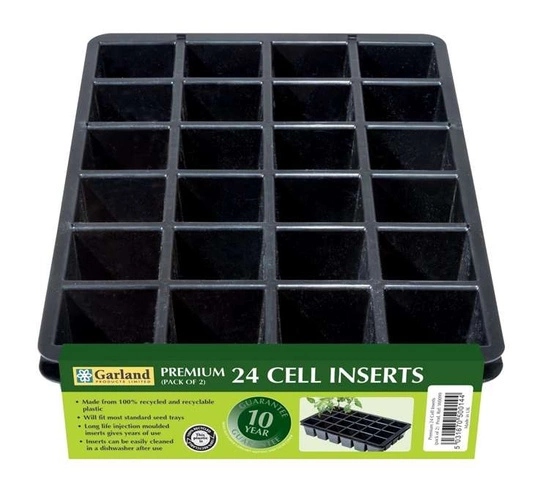 Garland 24pcs x 2 Inserts 36,5cm x 22 x 6cm for the Garland propagator 37x23cm