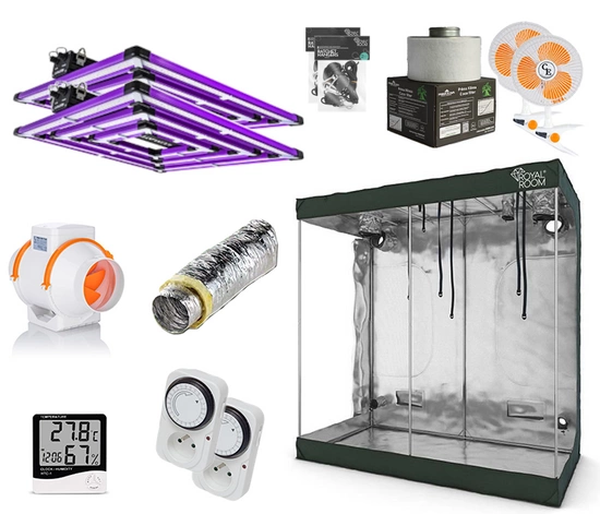 Growbox Zestaw RoyalRoom 200x100x200 + 2x Lumatek ATS 300W PRO LED FULL SPECTRUM