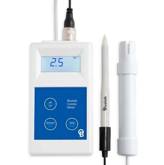 Bluelab Combo Meter Plus portable pH, EC and temperature meter, measures ph in soil