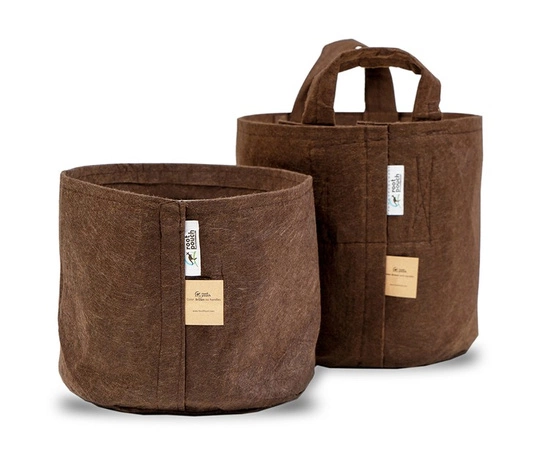 Multipack Root Pouch fabric pot 38x40cm 45L with handles brown 10 units