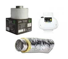 Prima Klima Ventilation Kit 125mm Fan + 125mm Carbon Filter + Ventilation duct