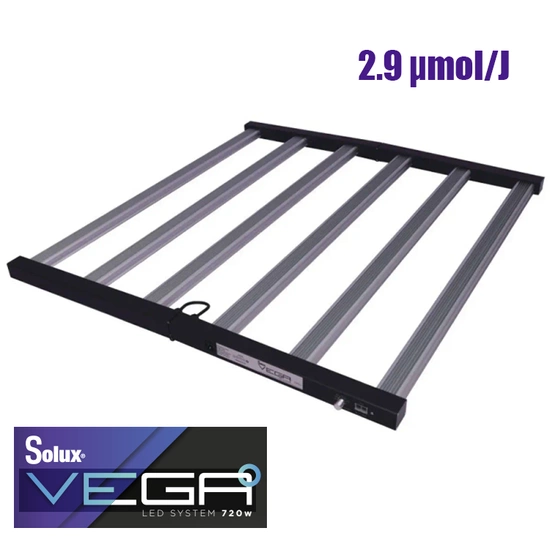 Solux LED Vega PRO 720W 2.9 µmol/J Full Spectrum - lampa LED do uprawy roślin | pokrycie do 150x150cm