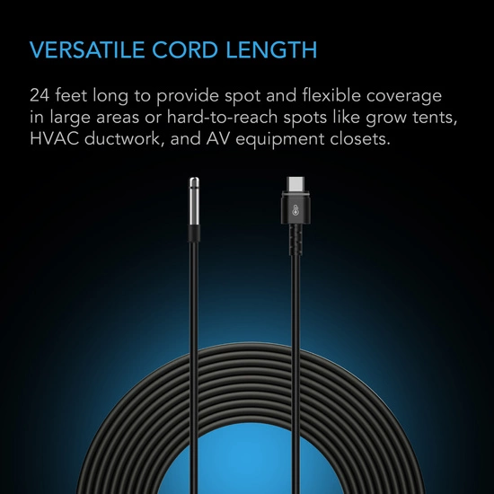 AC Infinity Climate Sensor – czujnik wilgotności i temp. powietrza dla Kontrolera AI+ | dł. 7.3m 