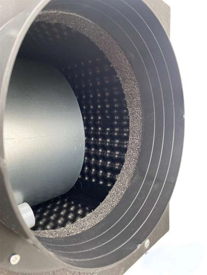 AirFan FoamBox - radial silenced fan IN 2x 250mm / OUT 1x 315MM 5000m3/h 