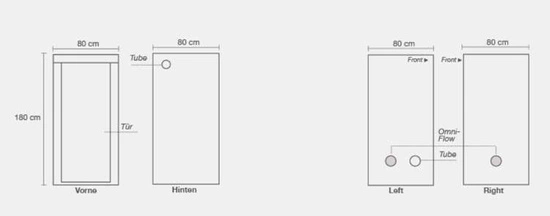 HOMEbox Ambient Q80+ White  - namiot uprawny 80x80x180cm