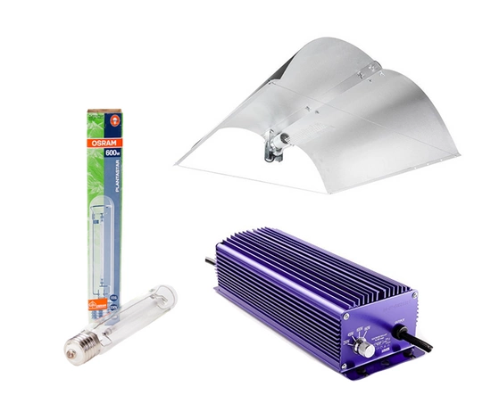 LIGHTING KIT HPS Osram PlantaStar 600W + lumatek balast + reflector herbgarden