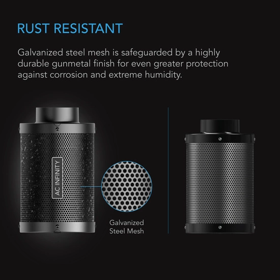 AC Infinity Carbon Filter fi 100mm 360 m3/h filtr węglowy premium