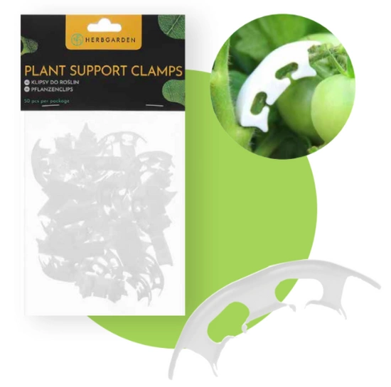 Herbgarden Plant Support Clamps 50pcs - Reinforcement Clips