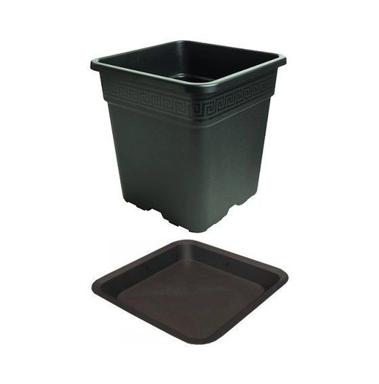 Square pot 30L 36.5 x 36.5 x 36cm stand