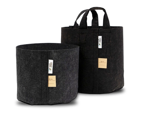 Growbag Root Pouch fabric pot 40x30cm 39L with a handle black 300 units