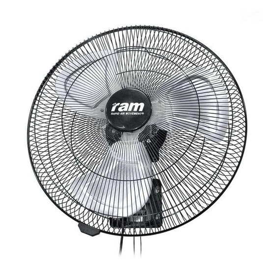 RAM 18" 450mm Wall Fan - Heavy Duty 100W