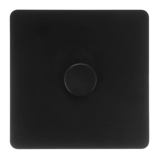 VERTICANA® WALL DIMMER 1-WAY BLACK - czarny ściemniacz ścienny, pojedynczy