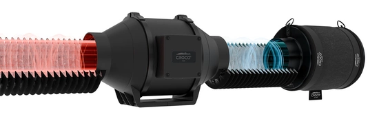 Croco ventilation kit 420-680 m³/h fi 150mm - odor neutralization kit