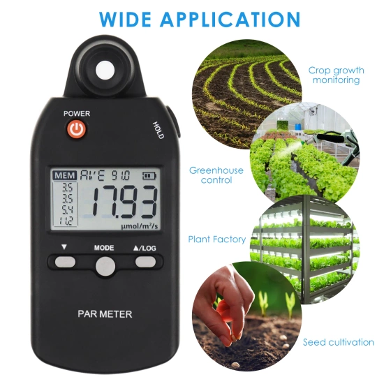 PAR-355 Photosynthetic Quantum PAR Meter 400-700 nm – Precise Light Measurement for Plant Growth