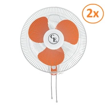 Cornwall Electronics FW40 3-speed Wall Fan Ø 40CM 45W 2-pack