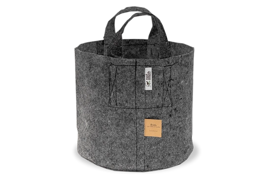 Growbag Root Pouch fabric pot 35x30cm 30L with handles grey