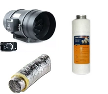 Ventilation kit GOOD FAN 200mm 1400m3/h + Prima Klima 1150-1650m3/h + insulated duct