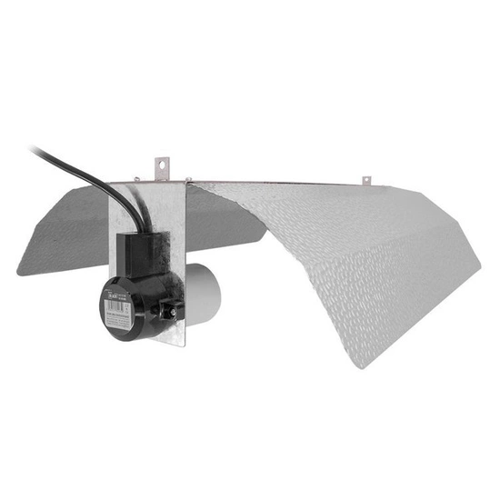 Lumii reflector black 51x38cm | for HPS CFL E40 | with 5m IEC cable