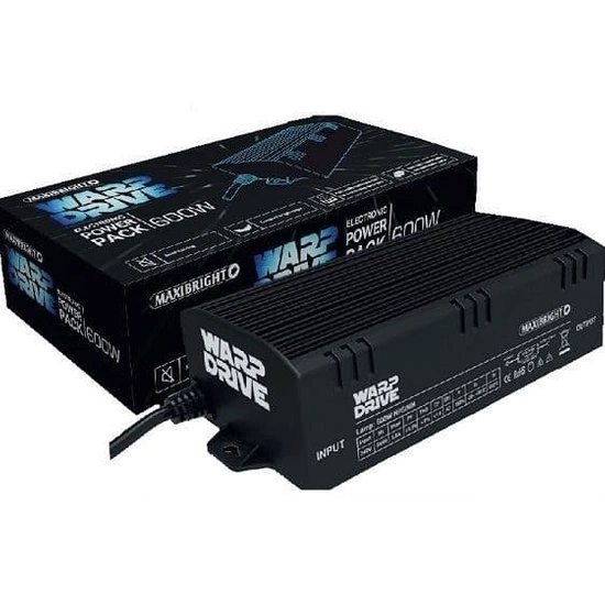 Maxibright 600W Warp Drive Electronic HPS Ballast - zasilacz elektroniczny do lamp sodowych