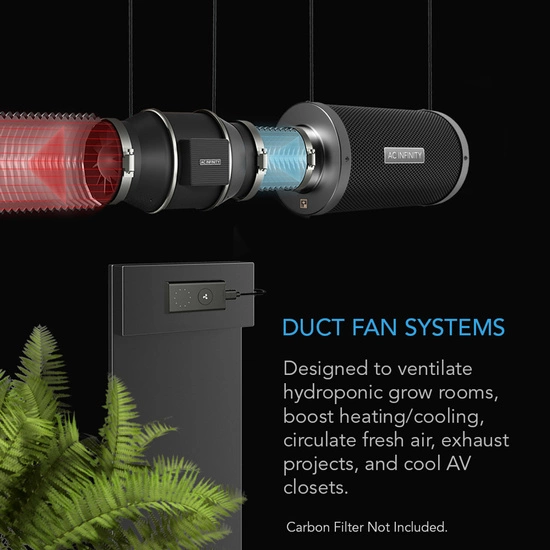 Duct fan AC Infinity CLOUDLINE PRO 250mm 2040m3/h with speed controller