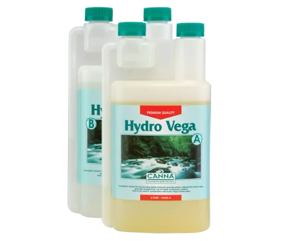 Fertilizer Canna Hydro Vega 2x1L Soft Water - growth hydroponics fertilizer