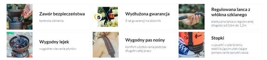 Kwazar Opryskiwacz Orion Super 9L + osłona herbicydowa GRATIS