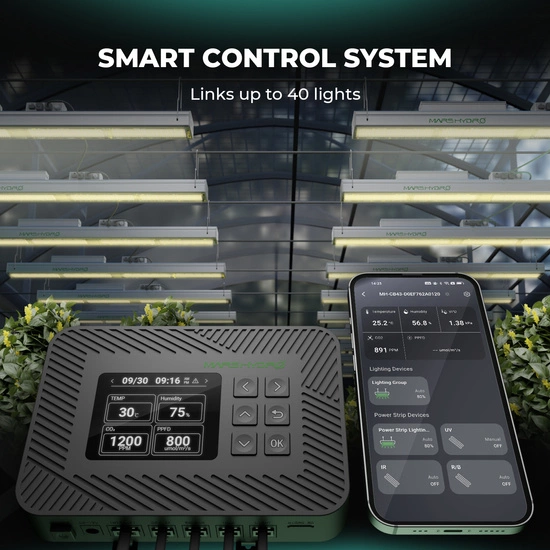 Mars Hydro Controller 43 - Smart Environmental Control System with Temperature/Humidity/Light 3-in-1 Sensor