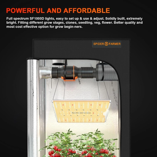 Spider farmer SF1000-D Samsung LM301B LED grow lamp 100W