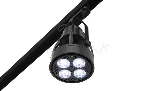 Lighting kit VERTICANA® 3x light bulb rail holder | BLACK | 45° lens