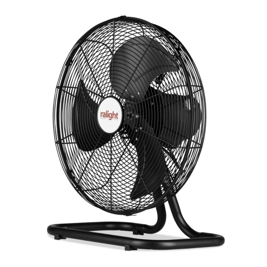 Ralight Holland Oscillating Floor Fan 3-speed Ø 50CM 110W | up to 120 m³/min  