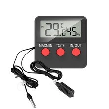 Weather station electronic thermometer, hygrometer with sensor - 4 sensors (2x IN 2 X OUT)