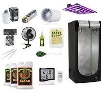 Growbox complete set LED LUMATEK ATS200W PRO + Herbgarden Silver 80x80x180cm
