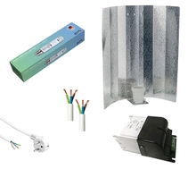 Lighting set HPS AUVL Grow Green 250W dual, 230 Volt + ballast + reflector