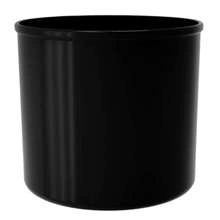 LENI CORONA 22/19 gloss cylindrical pot cover - Black