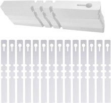 Herbgarden Plant Wrap Tags 2x20cm 100pcs | White Plastic Tree Labels
