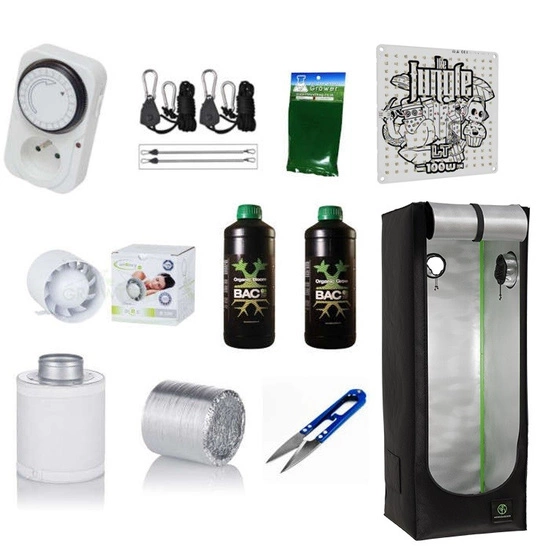  Herbgarden cultivation kit 50x50x140 + Grow The Jungle The Jackson LITE 100W Lampa LED Grow