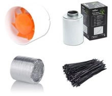 Extraction ventilation kit 125 mm 190 m3 / h