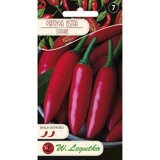 Papryka/Capsicum annuum/Serrano/czerwone/0.15g