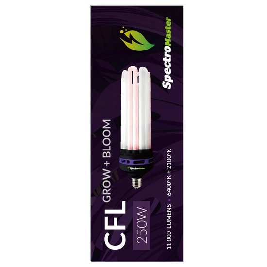 Żarówka CFL 250W E40 Spectromaster - 2100+6400K Dual (wzrost i kwitnienie)
