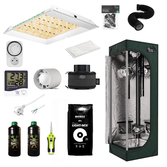 Growbox Zestaw Lampa Led Mars Hydro TS 600 100W + RoyalRoom® 40x40x120cm