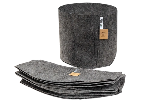 Growbag Root Pouch charcoal fabric pot 28x26cm 16L grey 1000 units