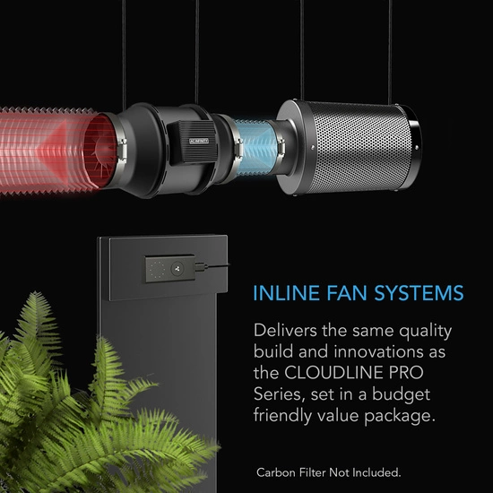 Duct fan AC Infinity CLOUDLINE A6 150mm 600m3/h with 10-speed controller