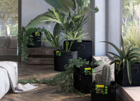 Herbgarden Jungle Bag 11L - fabric pot 23x23x23cm