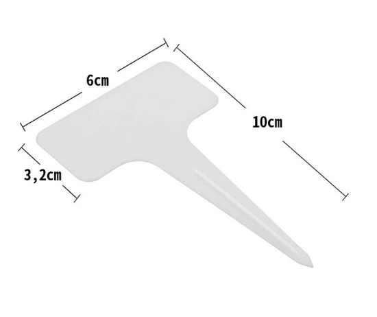 Plant labels / plates for marking plants 10x6cm / 10 pcs