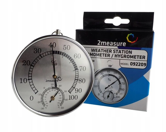 Weather station thermometer / hygrometer moisture meter 2 Measure