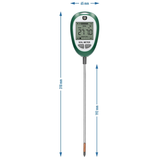 Bioogród - Electronic substrate tester 4 in 1 soil pH meter (H, humidity, temperature and light)