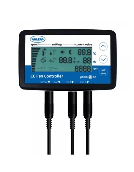 CAN FAN LCD Controller - temperature, humidity and EC fan speed regulator