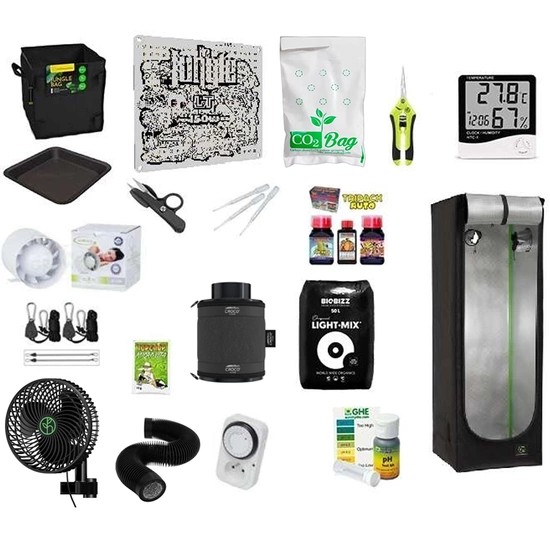 Herbgarden cultivation kit 60x60x180cm + Grow The Jungle The Jackson LITE 2.0 150W LED GROW